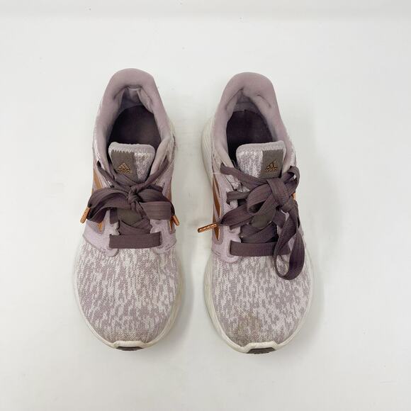 Adidas Womens 6 Light Purple Gold Edge Lux 3 Running Sneaker Shoes Clima EF8586 - Picture 5 of 13